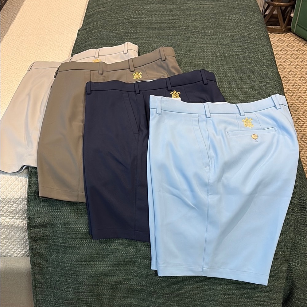 Men's Classic Shorts - Blue, Navy, Gray, Tan